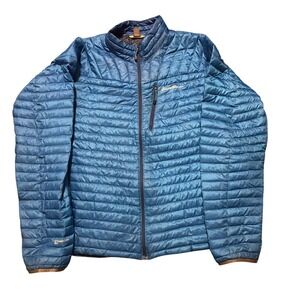 Eddie Bauer First Ascent StormDown 800 Mens XL Blue Puffer Jacket Goose Down